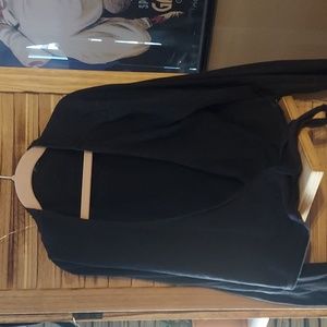 Brandy Melville black long sleeve wrap top